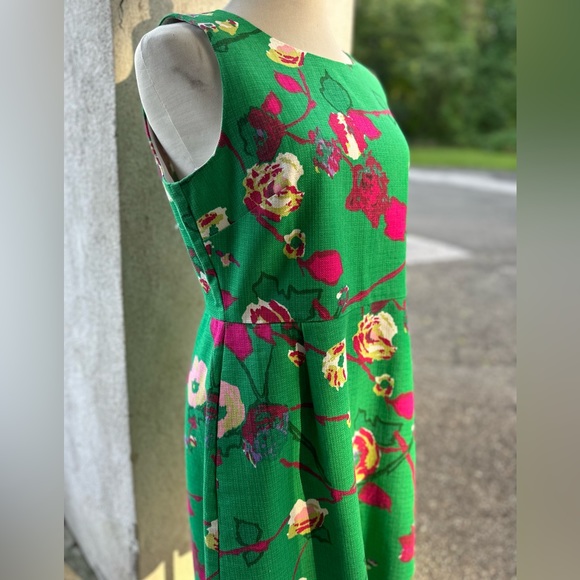 J. Crew Glorious Garden Print Fitted Dress, Vintage Style - Picture 5 of 12